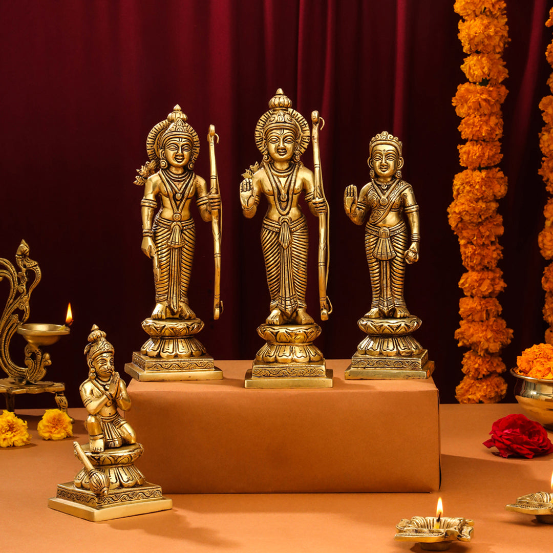 Brass Ram Darbar Idols Set Vedansh Craft