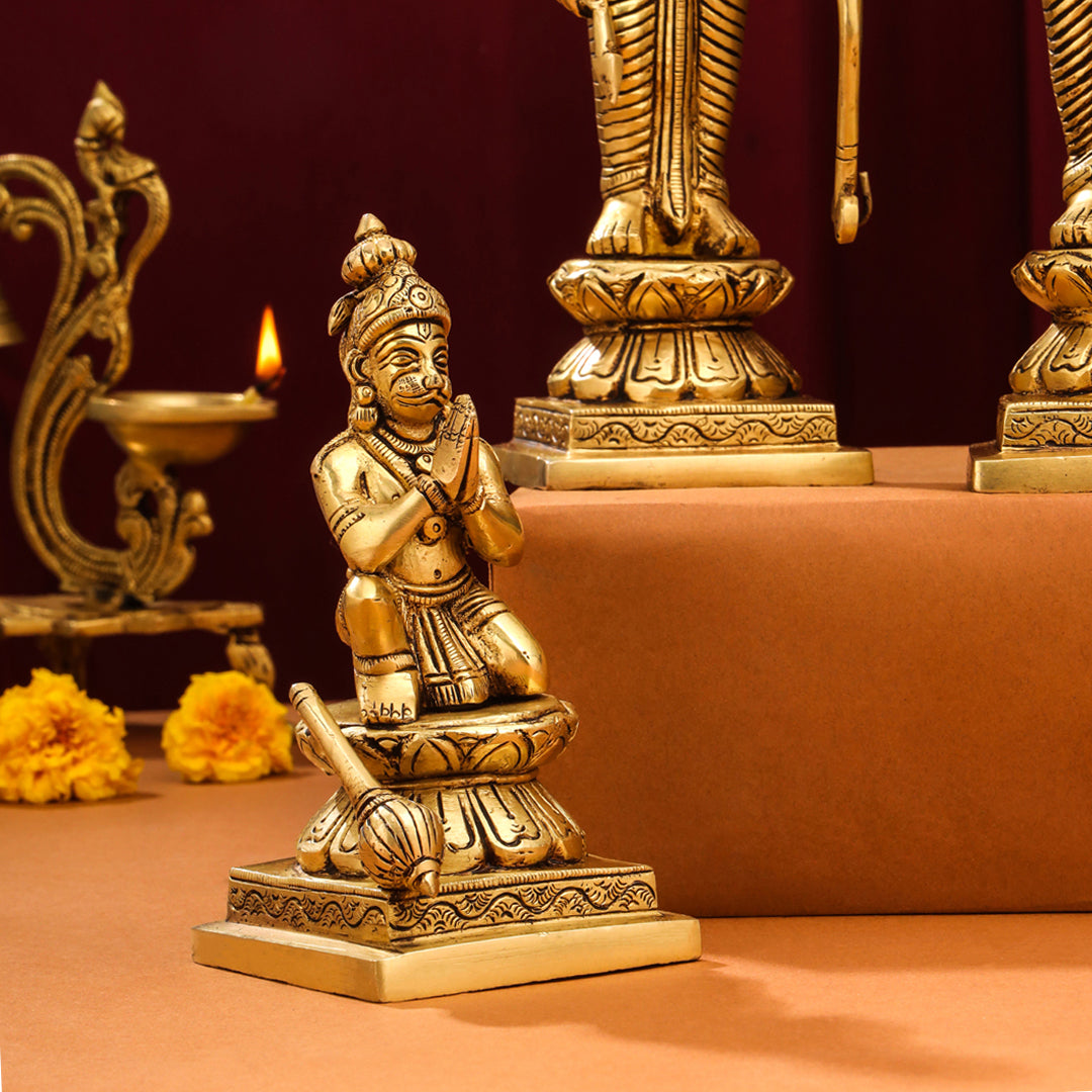 Brass Ram Darbar Idols Set Vedansh Craft