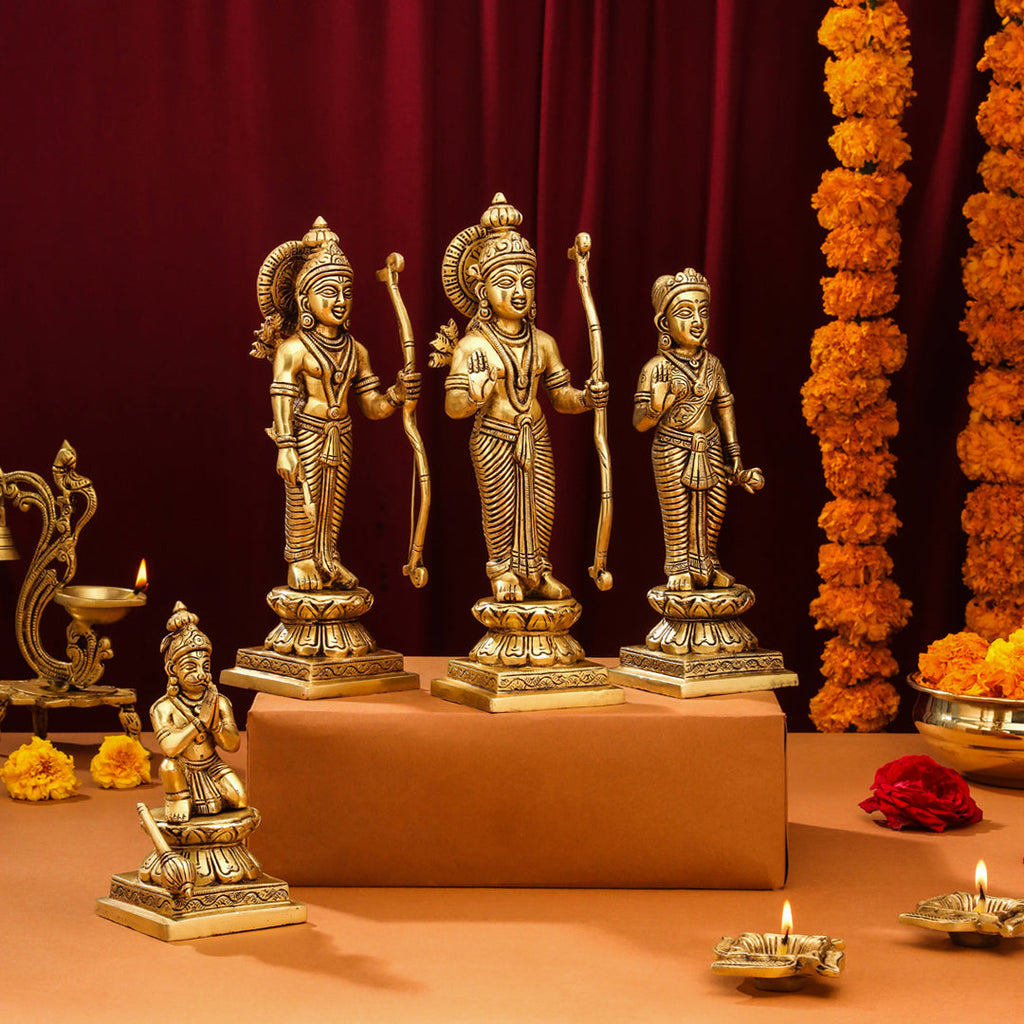 Brass Ram Darbar Idols Set Vedansh Craft