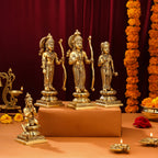 Brass Ram Darbar Idols Set Vedansh Craft