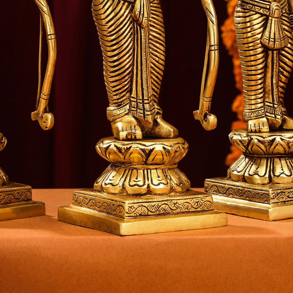 Brass Ram Darbar Idols Set Vedansh Craft