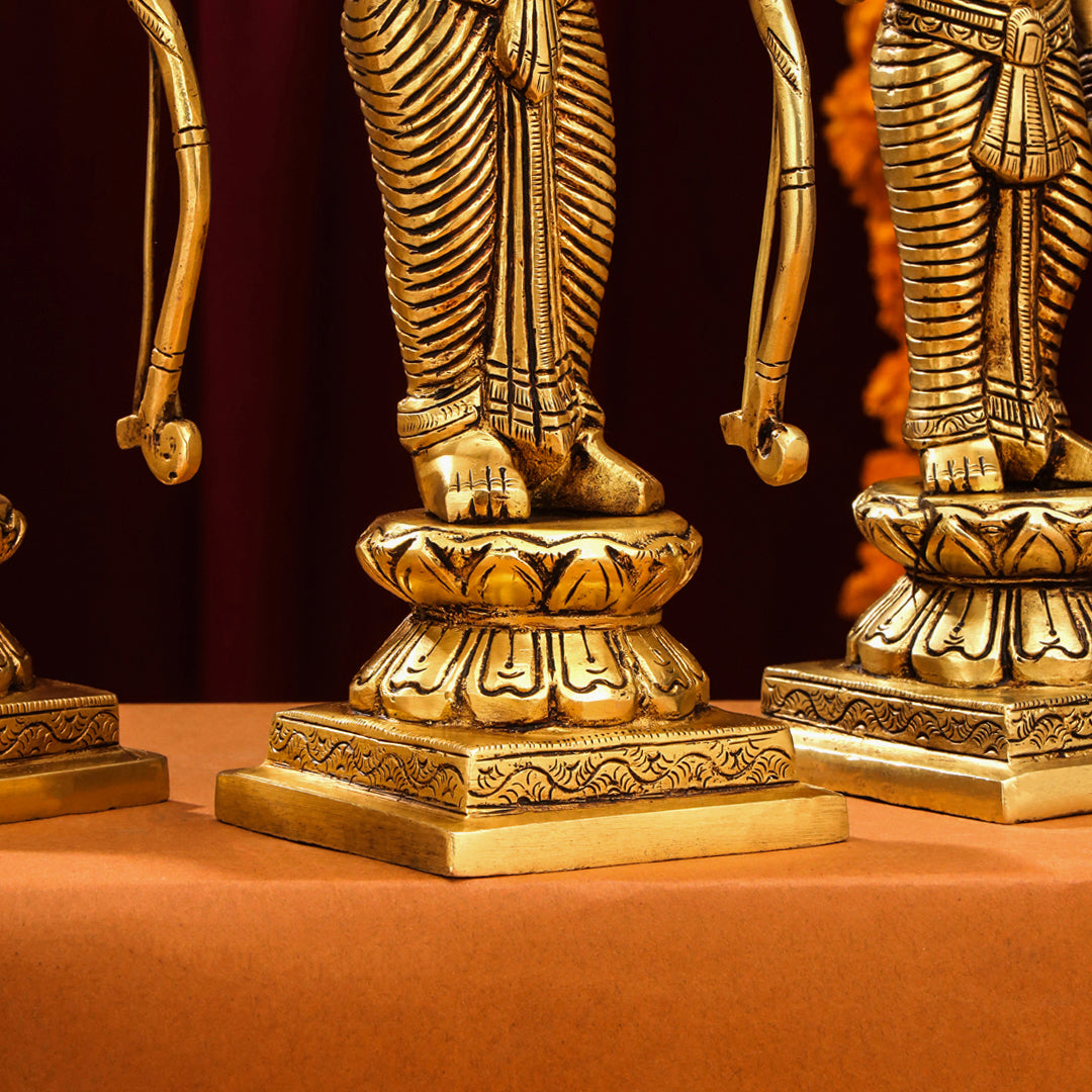 Brass Ram Darbar Idols Set Vedansh Craft