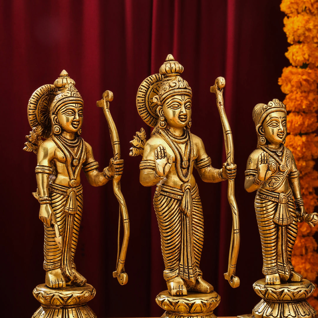 Brass Ram Darbar Idols Set Vedansh Craft