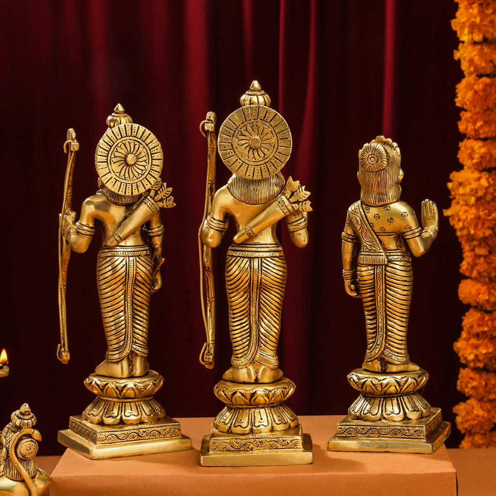 Brass Ram Darbar Idols Set Vedansh Craft