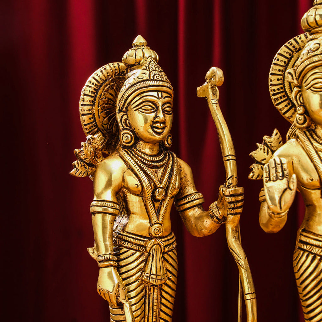 Brass Ram Darbar Idols Set Vedansh Craft