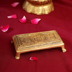 Brass Pooja Chowki (4.5 Inch) Vedansh Craft