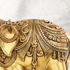 Brass Elephant Wall Hanging Set (15 Inch) Vedansh Craft