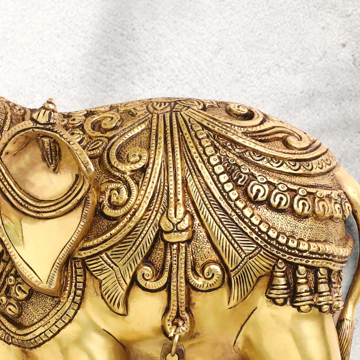 Brass Elephant Wall Hanging Set (15 Inch) Vedansh Craft
