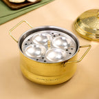 Brass Idli Cooker/Maker 16 Pits (4 Plates) (8 Inch) Vedansh Craft