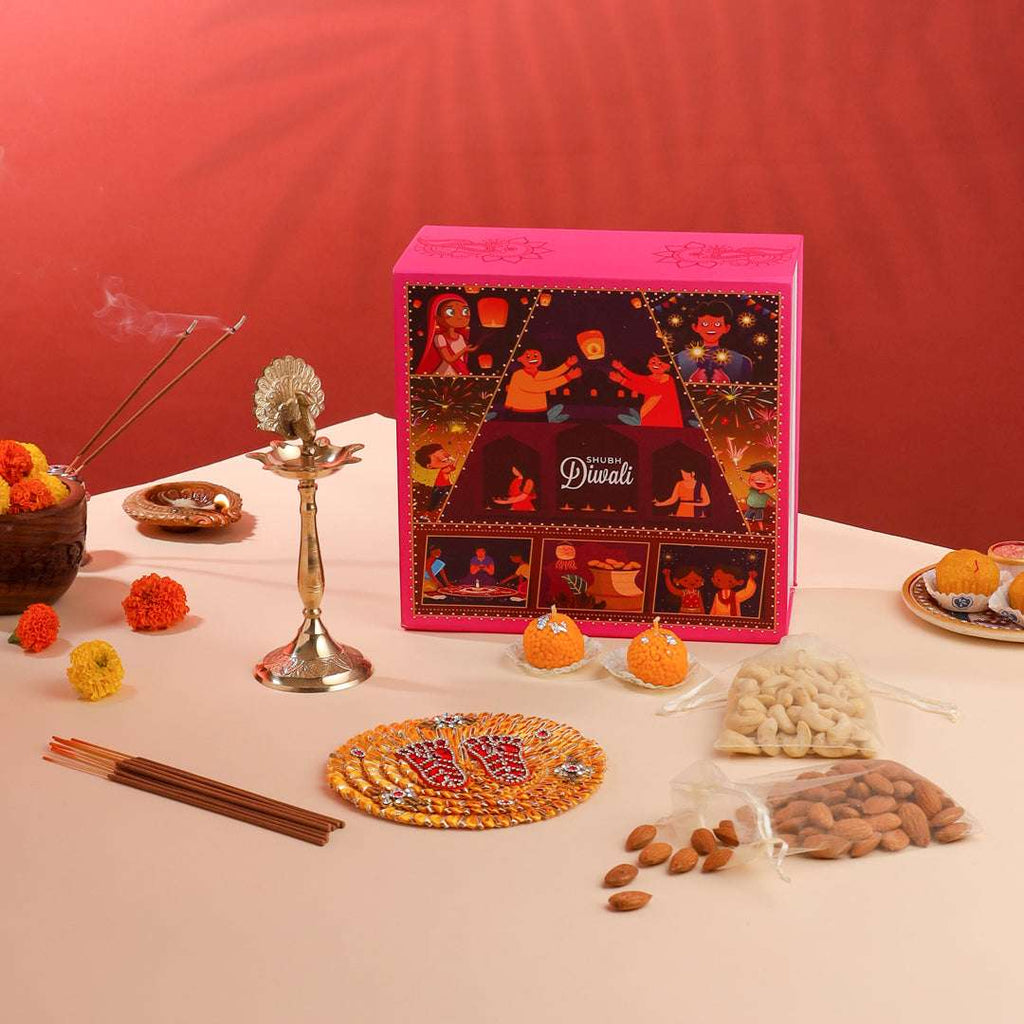 Brass Peacock Samai Festive Gift Hamper Vedansh Craft