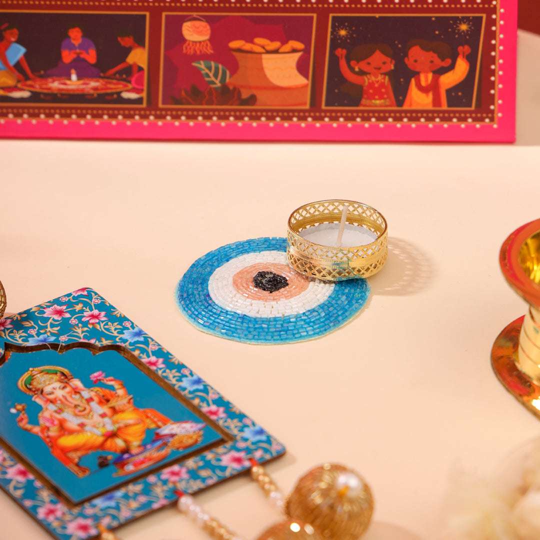 Brass Ashtalakshmi Diya Festive Gift Hamper Vedansh Craft