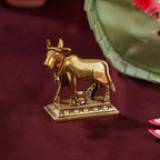 Brass Sindoor Box & Tortoise Diya Shrinathji Festive Potli/Hamper Vedansh Craft
