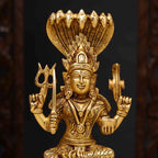 Brass Sitting Karumari Amman Idol (8.5 Inch) Vedansh Craft
