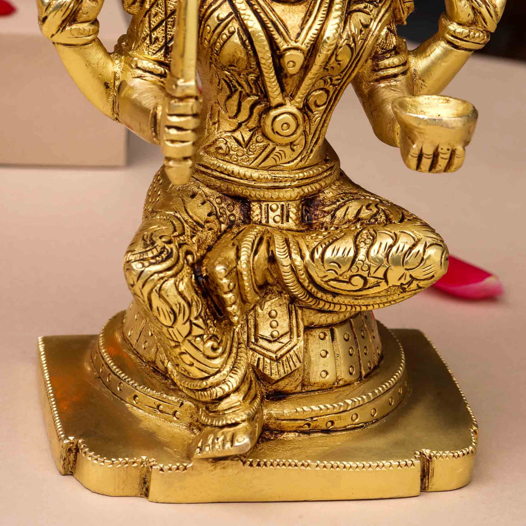 Brass Sitting Karumari Amman Idol (8.5 Inch) Vedansh Craft