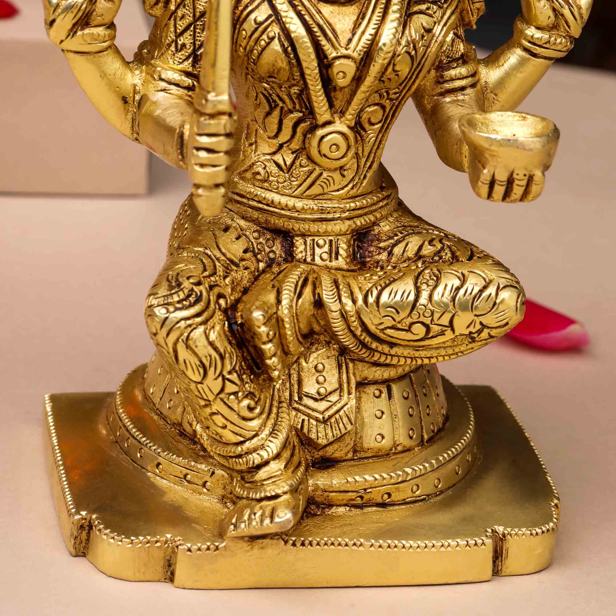 Brass Sitting Karumari Amman Idol (8.5 Inch) Vedansh Craft