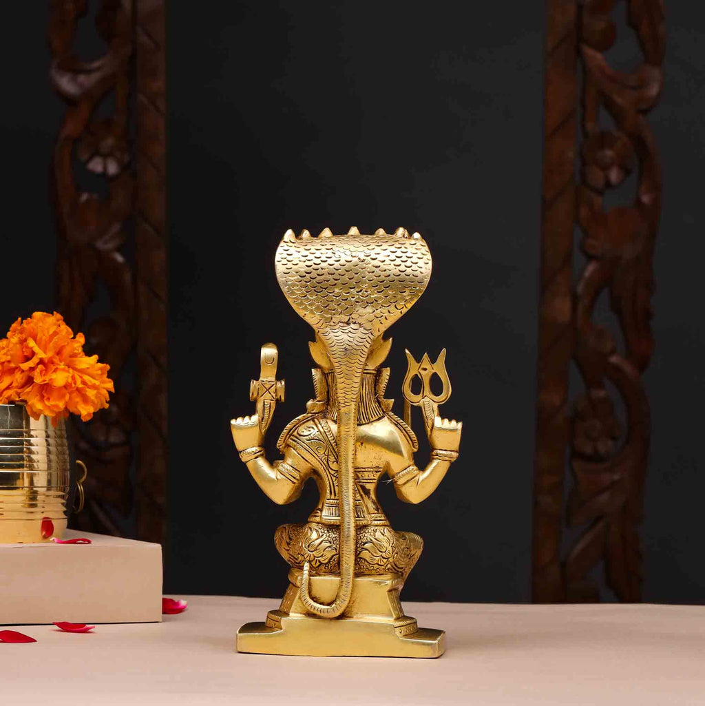 Brass Sitting Karumari Amman Idol (8.5 Inch) Vedansh Craft