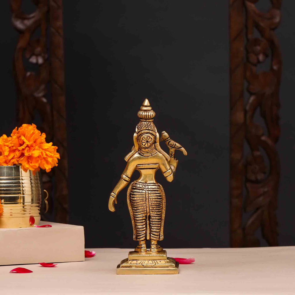 Brass Madurai Meenakshi Devi Idol (7.5 Inch) Vedansh Craft