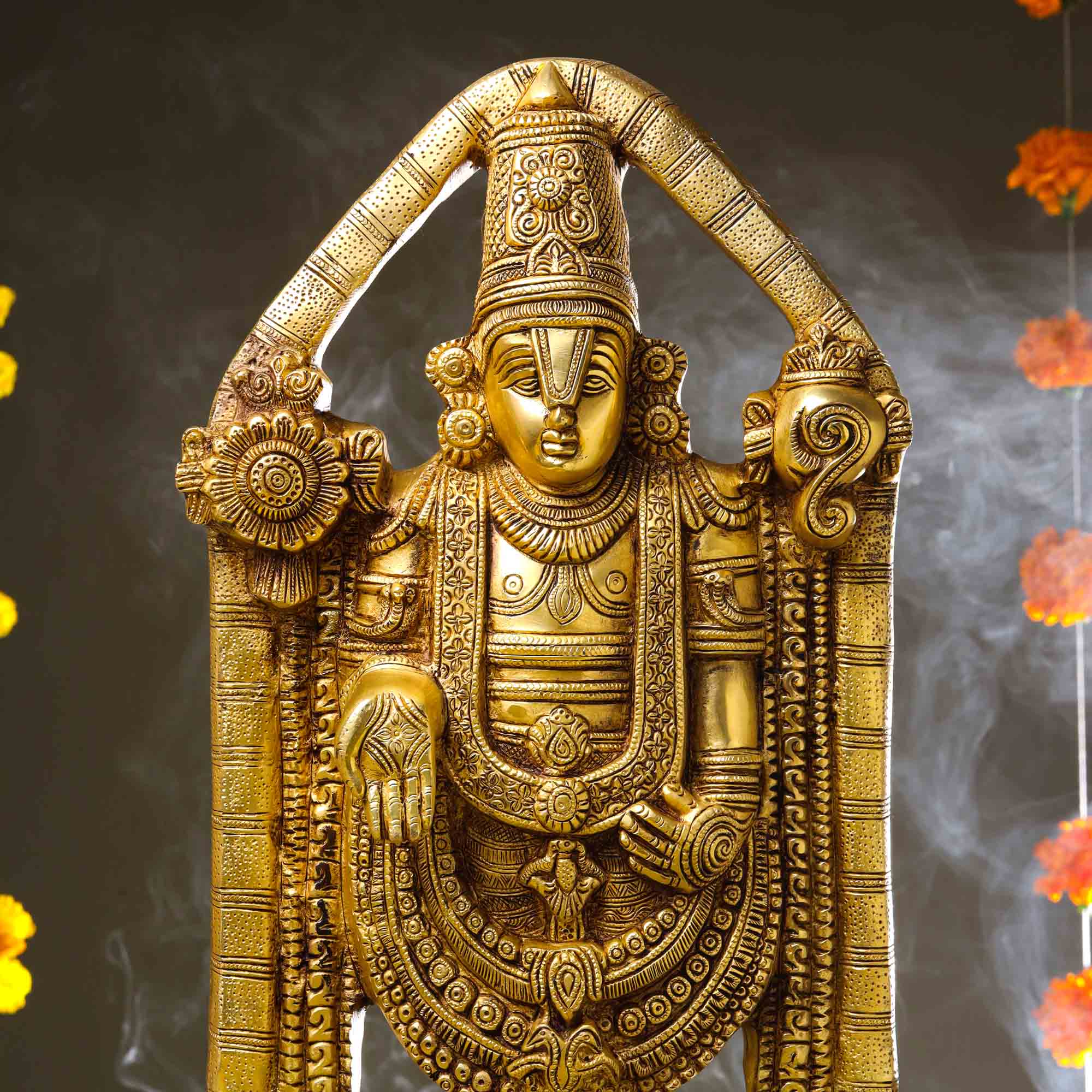 Brass Tirupati Balaji/Venkateshwar Idol (21 Inch) Vedansh Craft