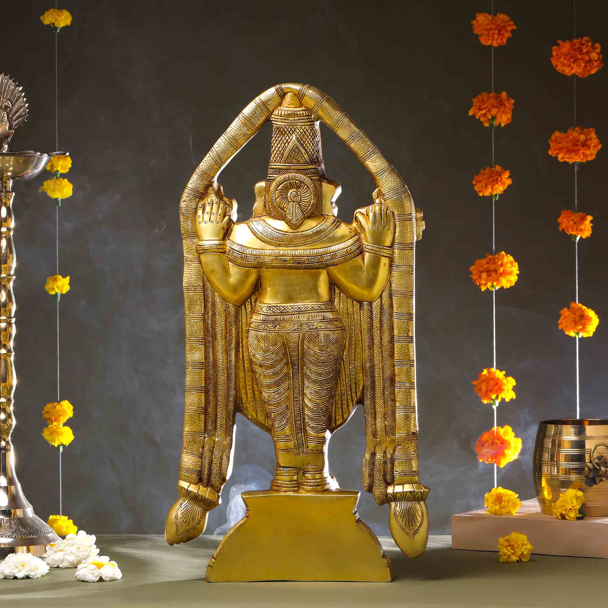Brass Tirupati Balaji/Venkateshwar Idol (21 Inch) Vedansh Craft