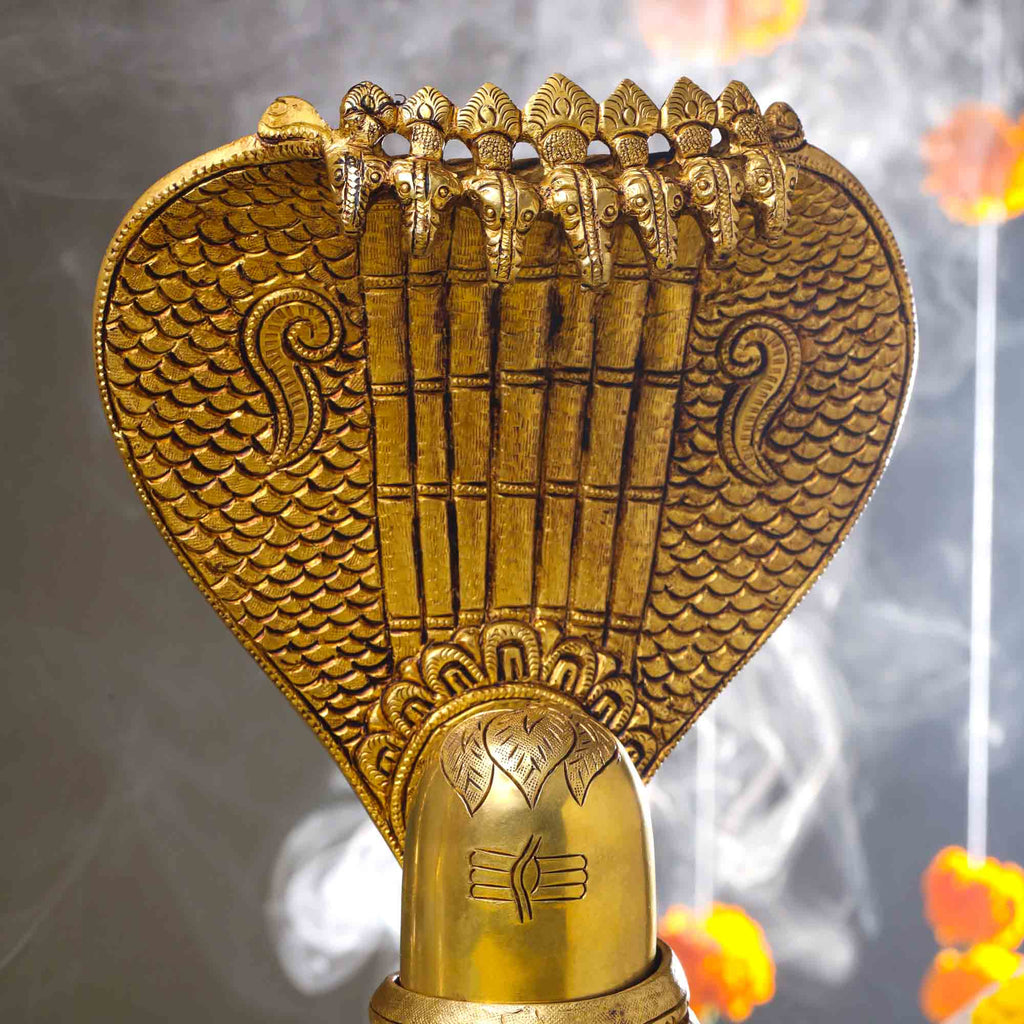 Brass Superfine Shivling/Shivlingam Idol Vedansh Craft