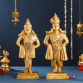 Brass Vitthal Rukmini Idols Set Vedansh Craft