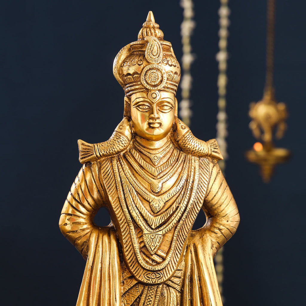 Brass Vitthal Rukmini Idols Set Vedansh Craft