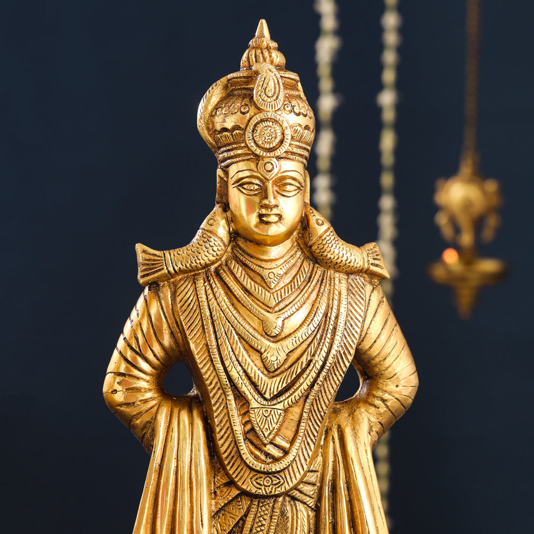 Brass Vitthal Rukmini Idols Set Vedansh Craft