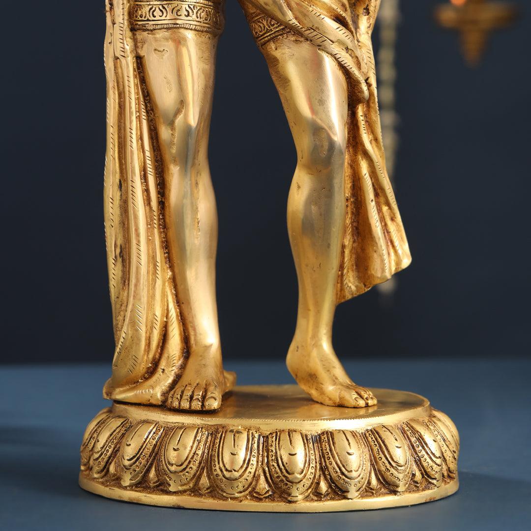 Brass Standing Hanuman Idol (23 Inch) Vedansh Craft