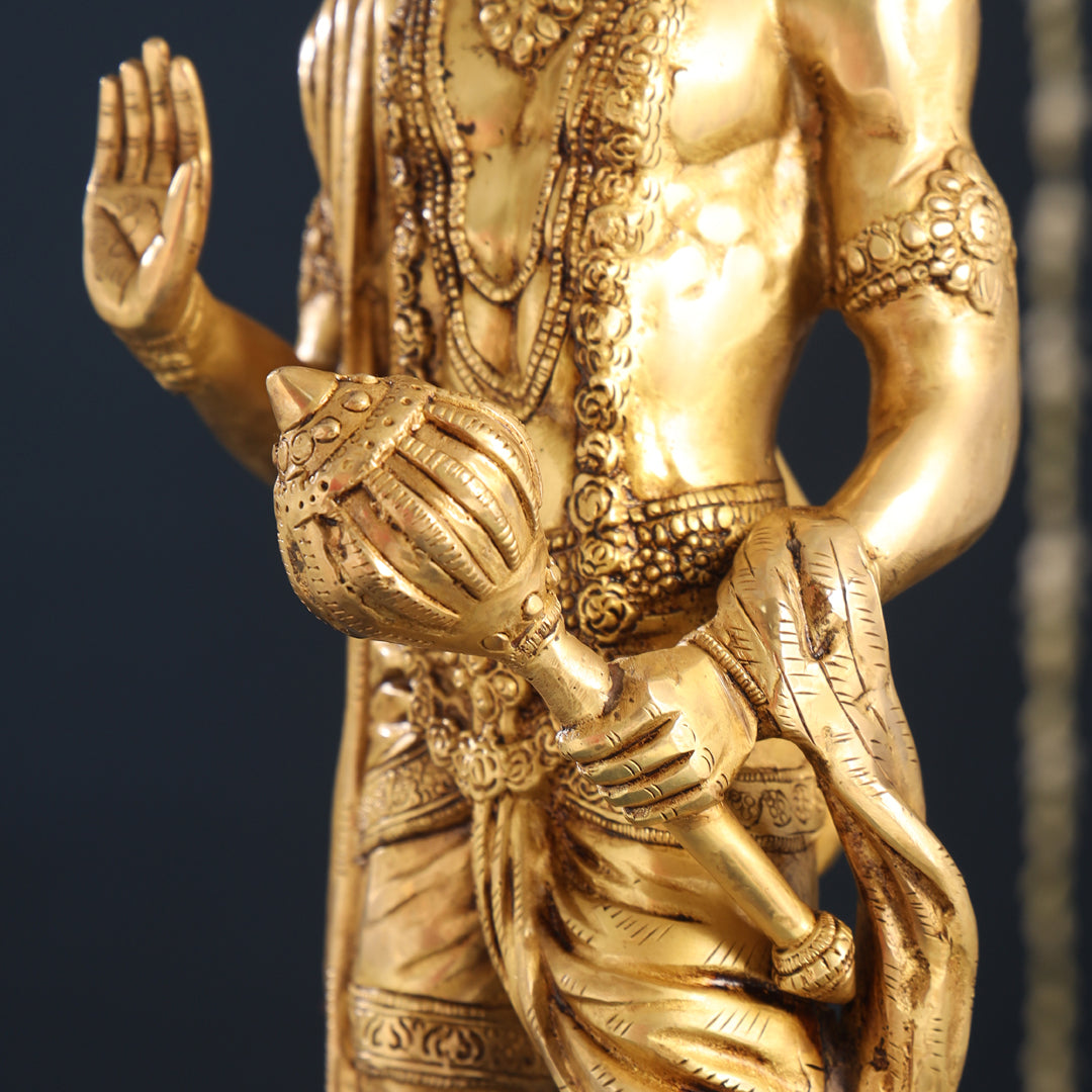 Brass Standing Hanuman Idol (23 Inch) Vedansh Craft
