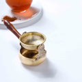 Brass Swing Tea Strainer With Wooden Handle (6 Inch) Vedansh Craft