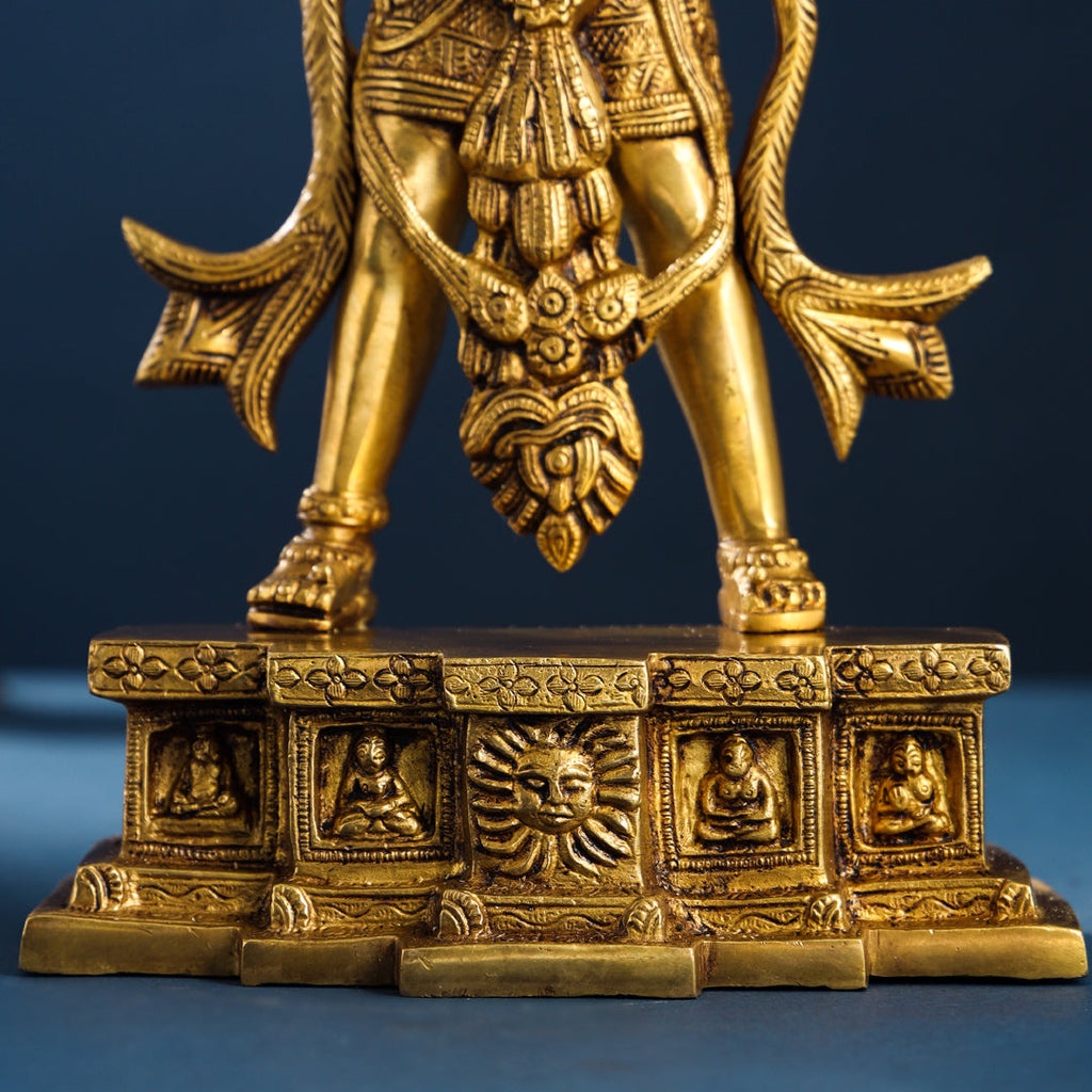 Brass Standing Hanuman Idol (15.5 Inch) Vedansh Craft