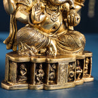 Brass Lord Sitting Ganesha Idol (8.7 Inch) Vedansh Craft