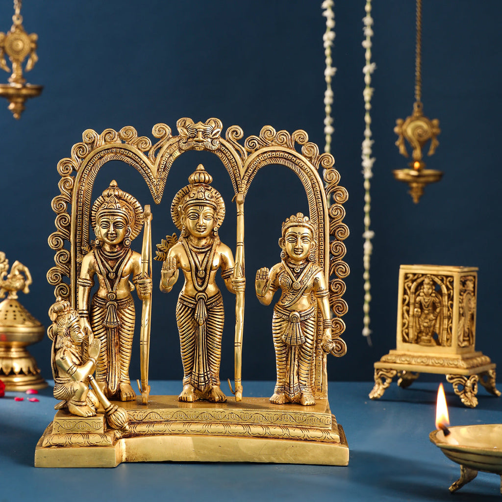 Brass Ram Darbar Statue (12 Inch) Vedansh Craft