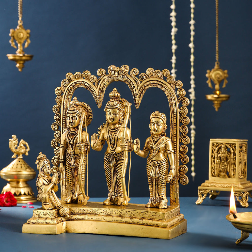 Brass Ram Darbar Statue (12 Inch) Vedansh Craft