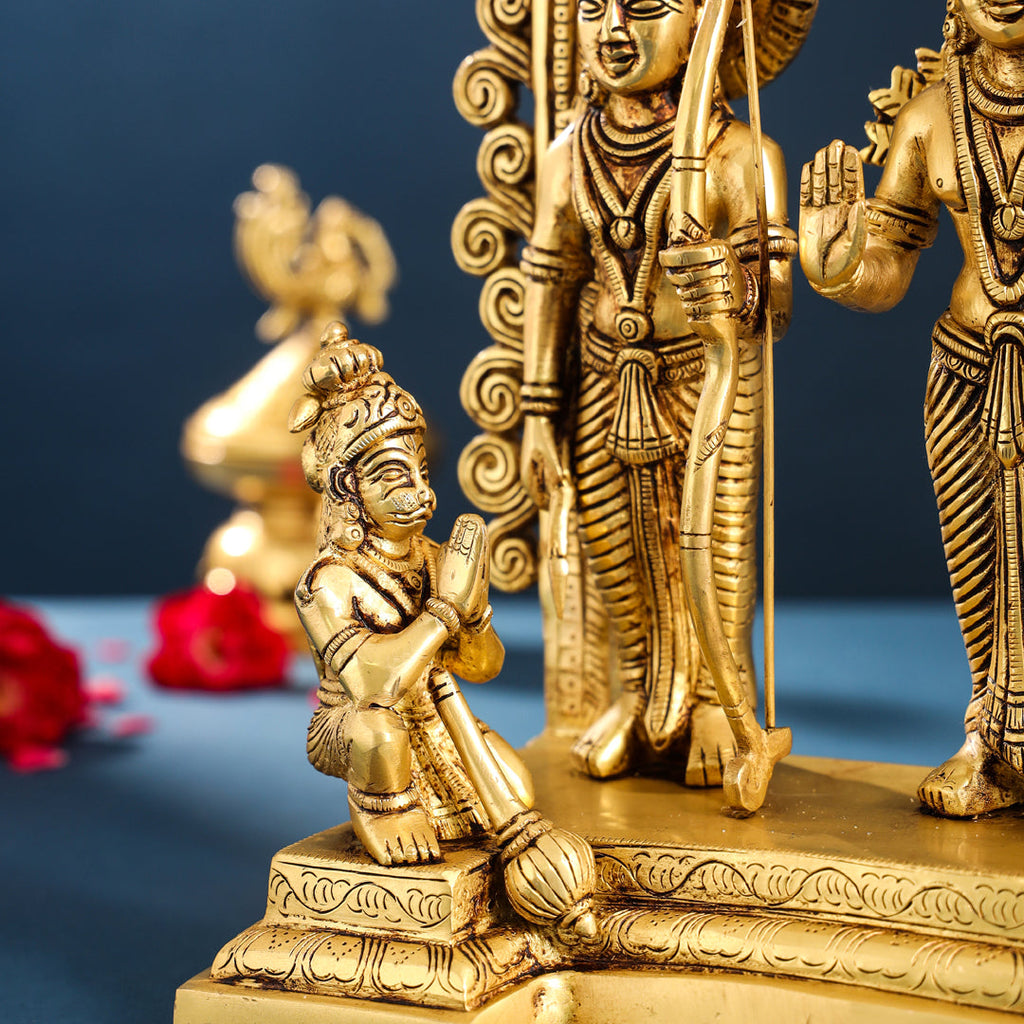 Brass Ram Darbar Statue (12 Inch) Vedansh Craft
