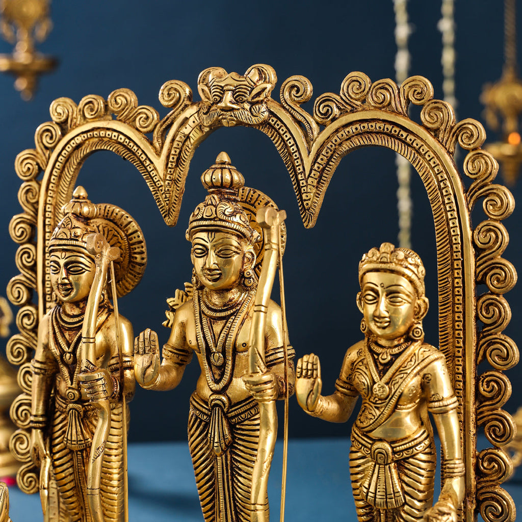Brass Ram Darbar Statue (12 Inch) Vedansh Craft