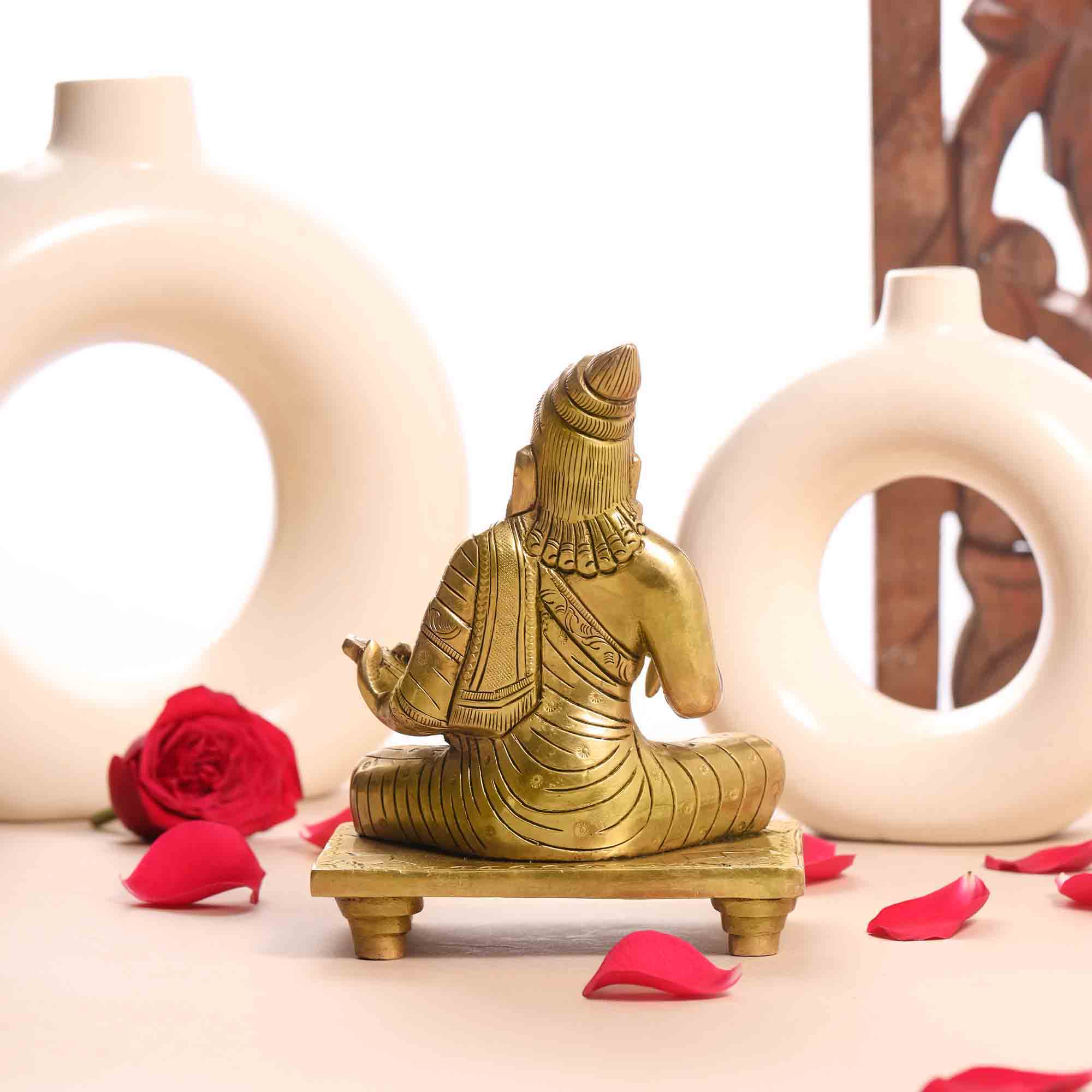 Brass Superfine Thiruvallur Idol (6 Inch) Vedansh Craft