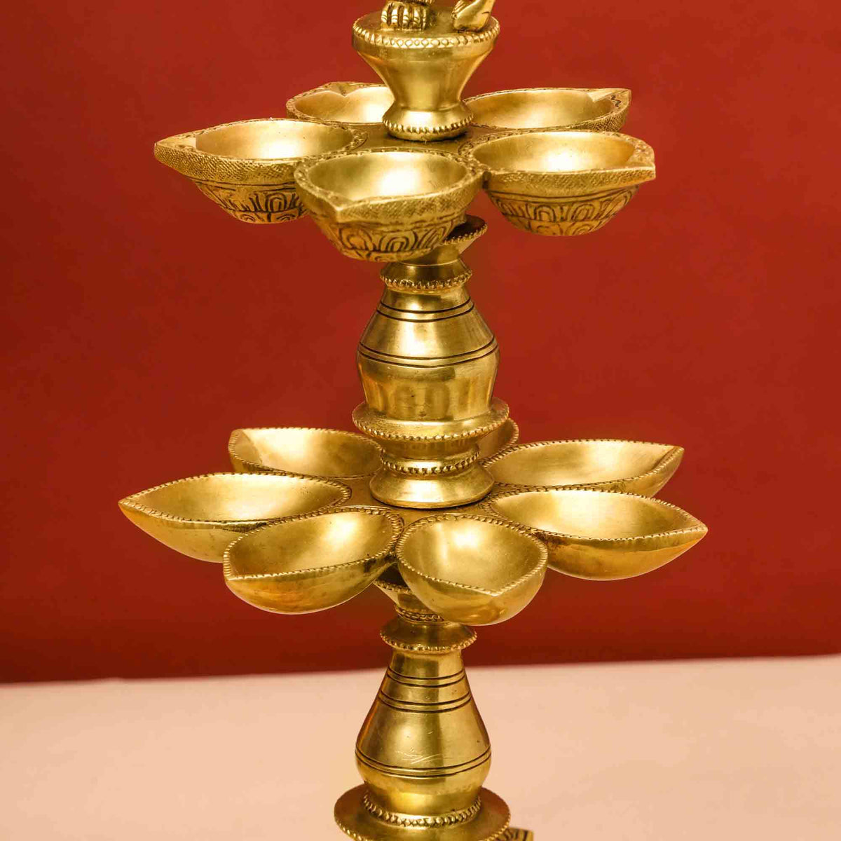 Brass Superfine Krishna Lamp (26 Inch) Vedansh Craft