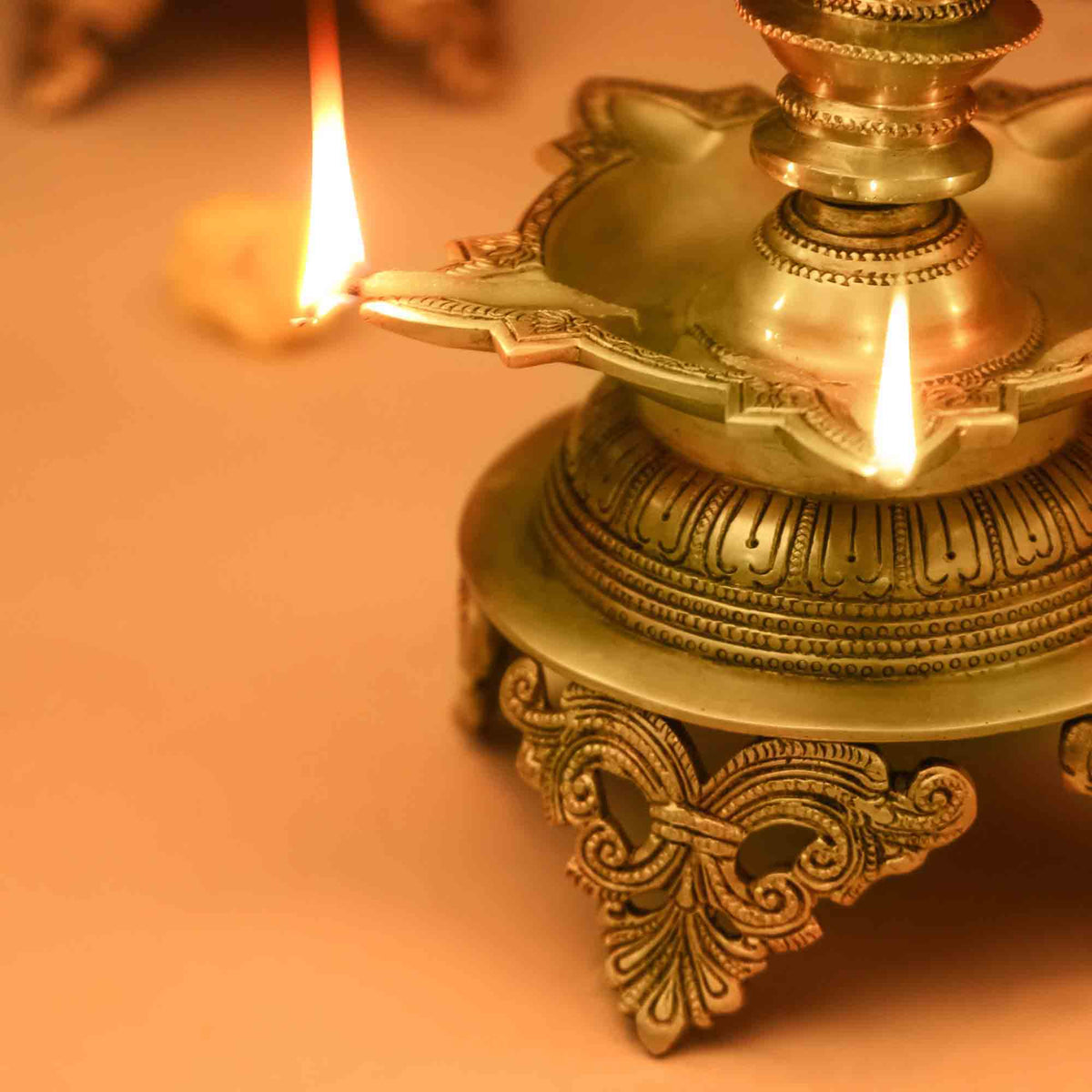 Brass Superfine Krishna Lamp (26 Inch) Vedansh Craft