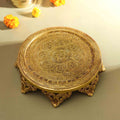 Brass Handcarved Chowki/Stool Vedansh Craft
