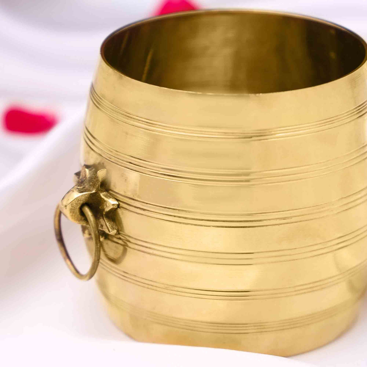 Brass Kerala Rice Vessel (4.5 Inch) Vedansh Craft