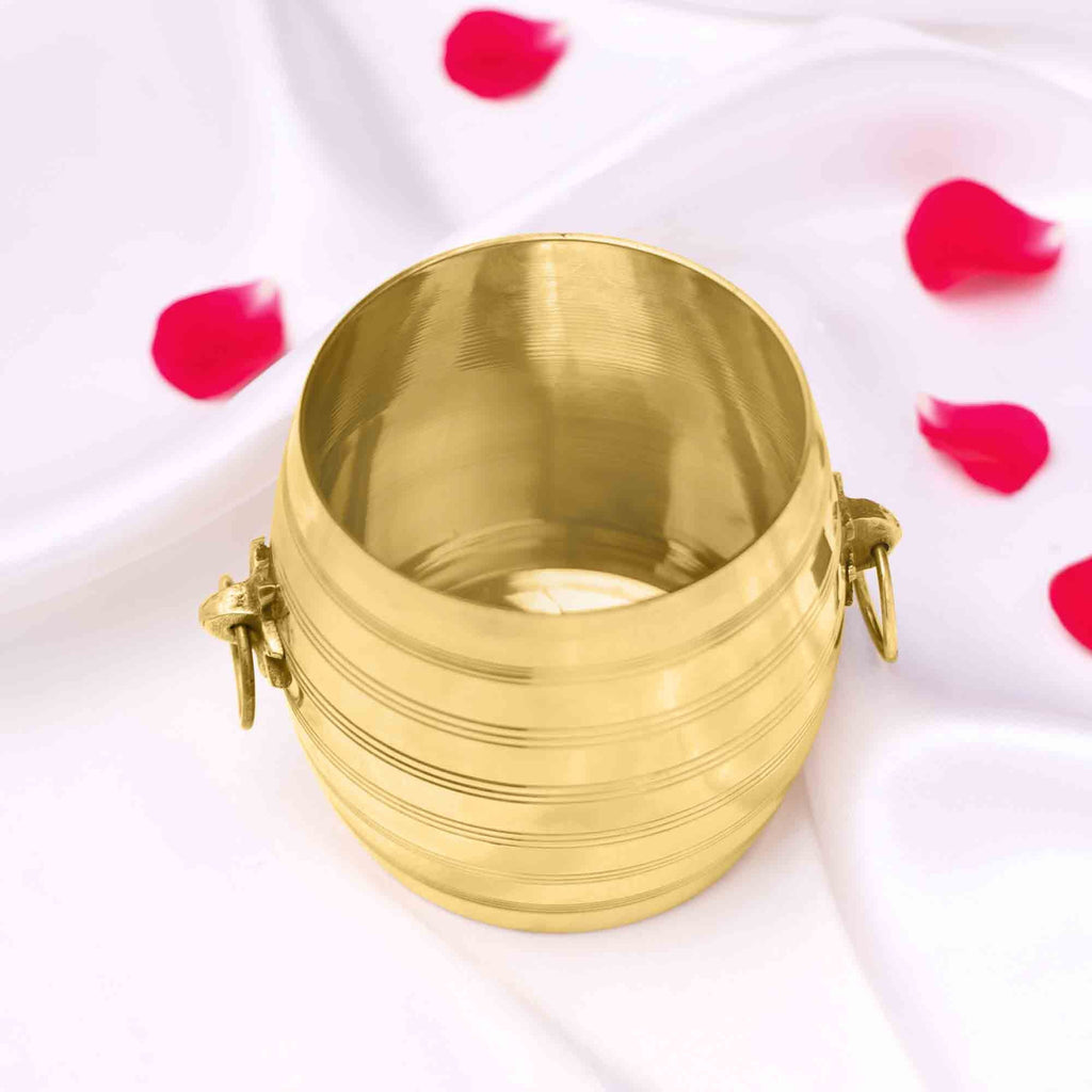 Brass Kerala Rice Vessel (4.5 Inch) Vedansh Craft