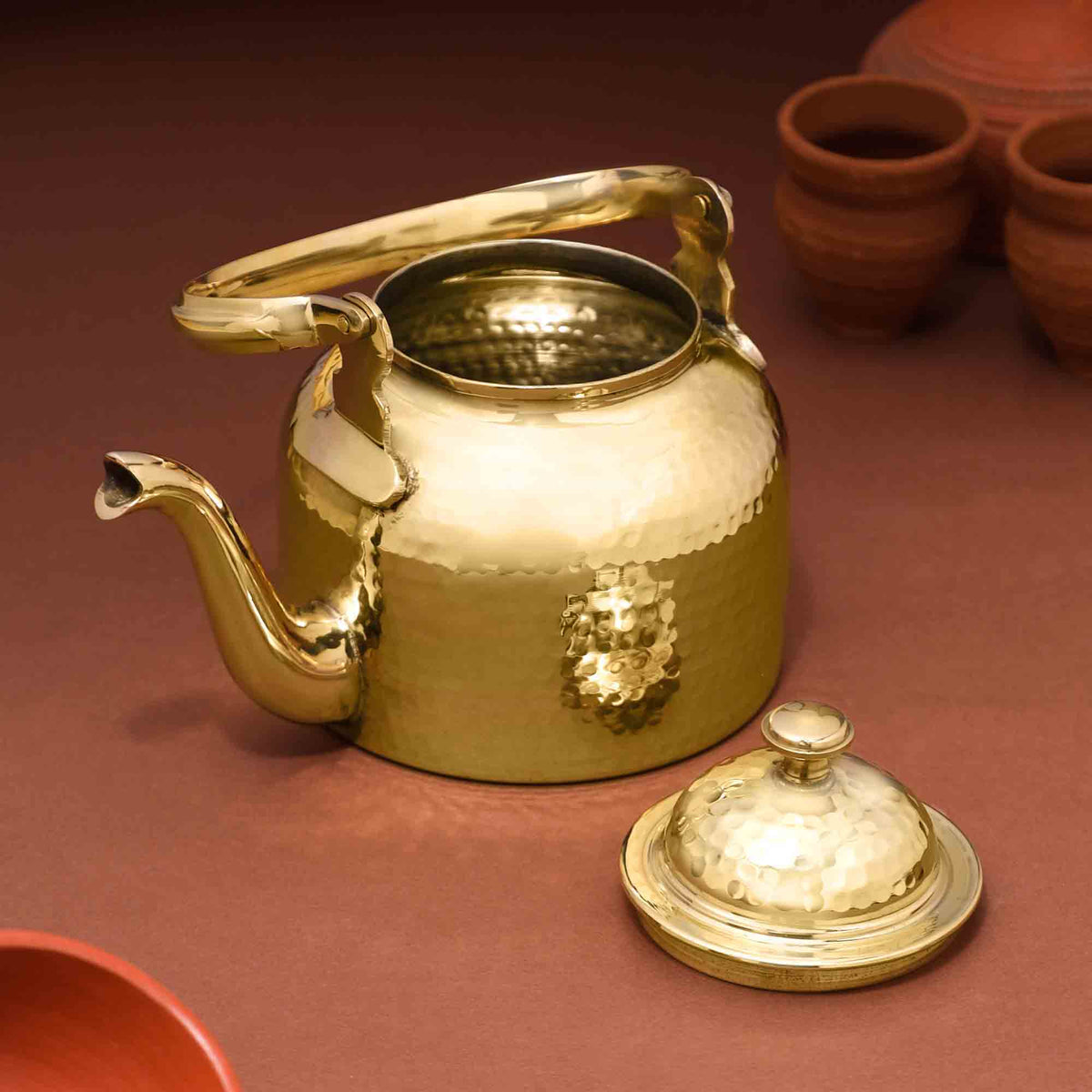 Brass Tea Pot/Kettle Vedansh Craft