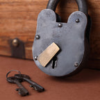 Iron Door Lock With Two Keys Vedansh Craft