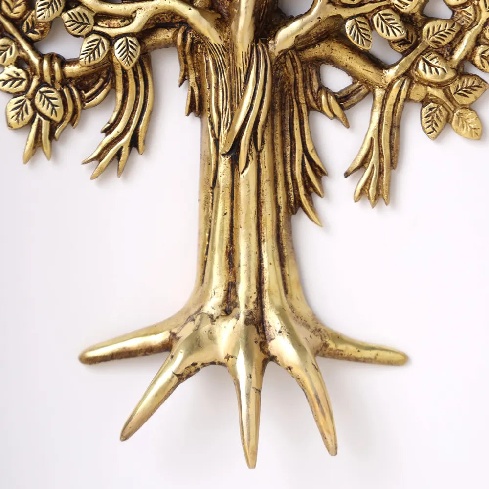Brass Kalpvriksha Wall Hanging  (13.5 Inch) Vedansh Craft