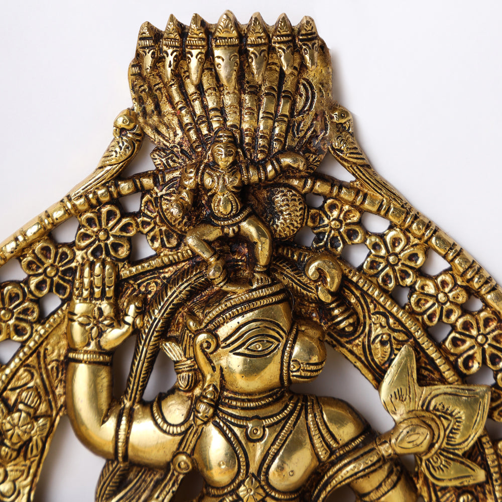 Brass Lord Hanuman Wall Hanging (12 Inch) Vedansh Craft