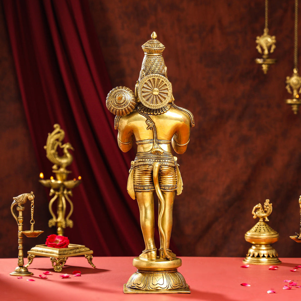 Brass Superfine Standing Hanuman Idol (20 Inch) Vedansh Craft