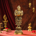 Brass Standing Deep Lakshmi Idol (17 Inch) Vedansh Craft