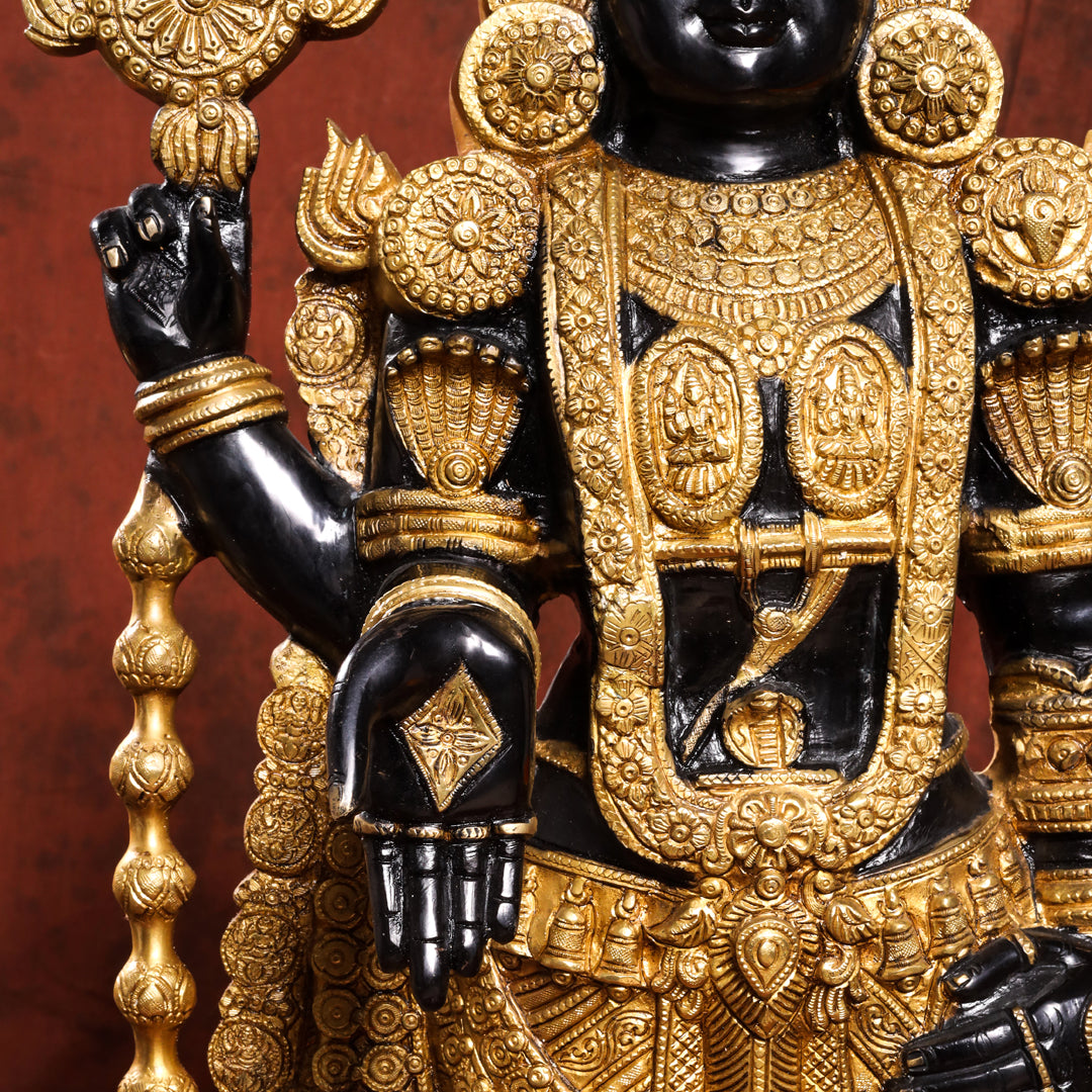 Brass Tirupati Balaji/Venkateshwar Idol (38 Inch) Vedansh Craft