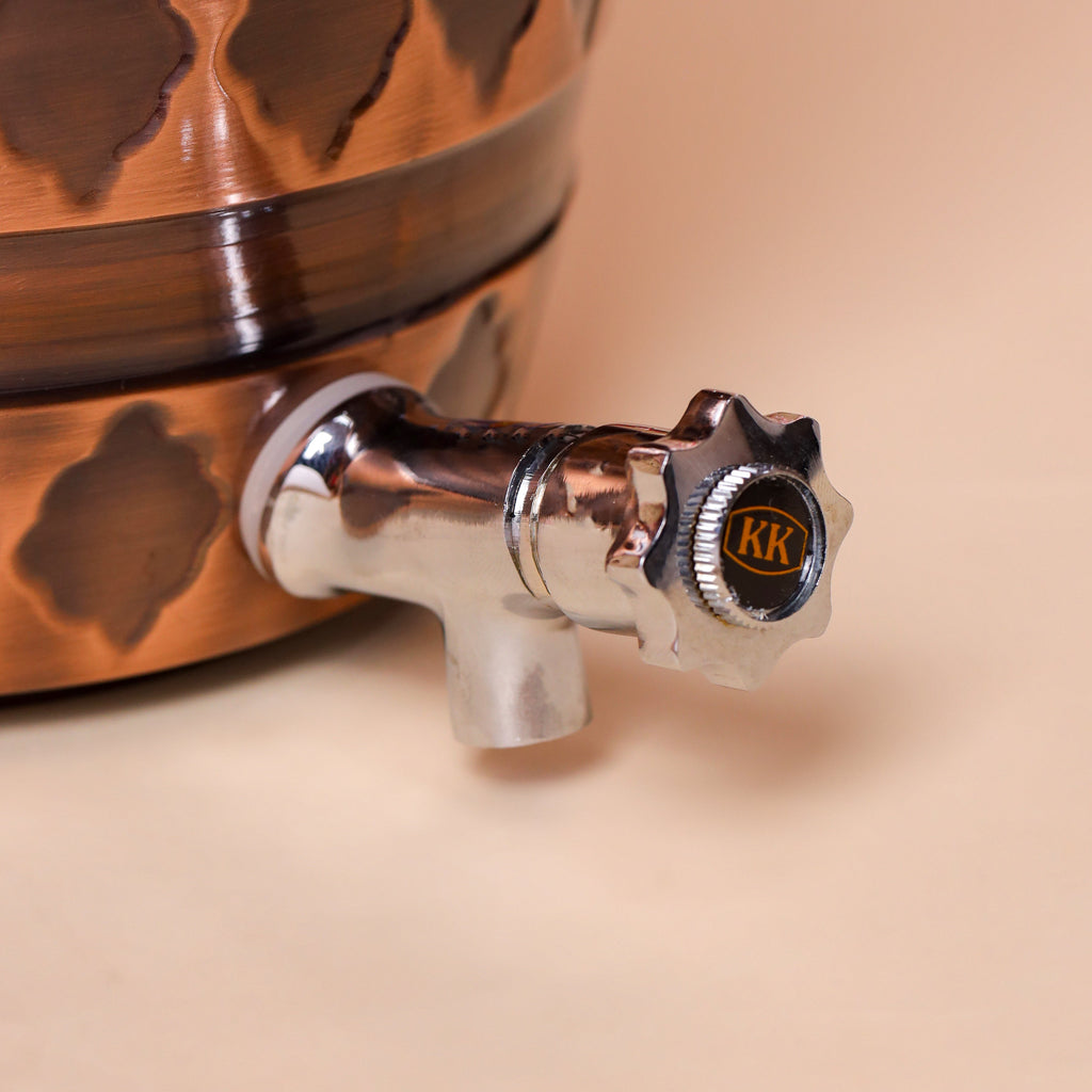 Copper Water Dispenser (11 Inch) Vedansh Craft